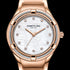 KENNETH COLE ROSE GOLD MOTHER OF PEARL GEM HALO CLASSIC LADIES WATCH - DIAL CLOSE-UP
