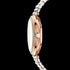 KENNETH COLE TWO TONE GEM HALO TRANSPARENCY LADIES LINK WATCH - SIDE VIEW