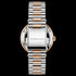 KENNETH COLE TWO TONE GEM HALO TRANSPARENCY LADIES LINK WATCH - BACK VIEW