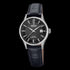 FESTINA LADIES SWISS SAPPHIRE BLACK DIAL LEATHER WATCH