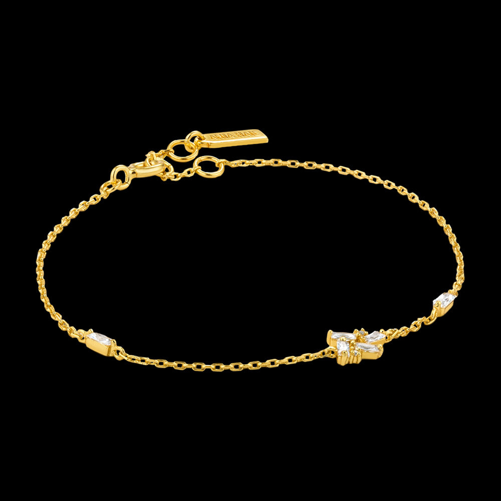 ANIA HAIE GLOW GETTER GOLD CLUSTER BRACELET