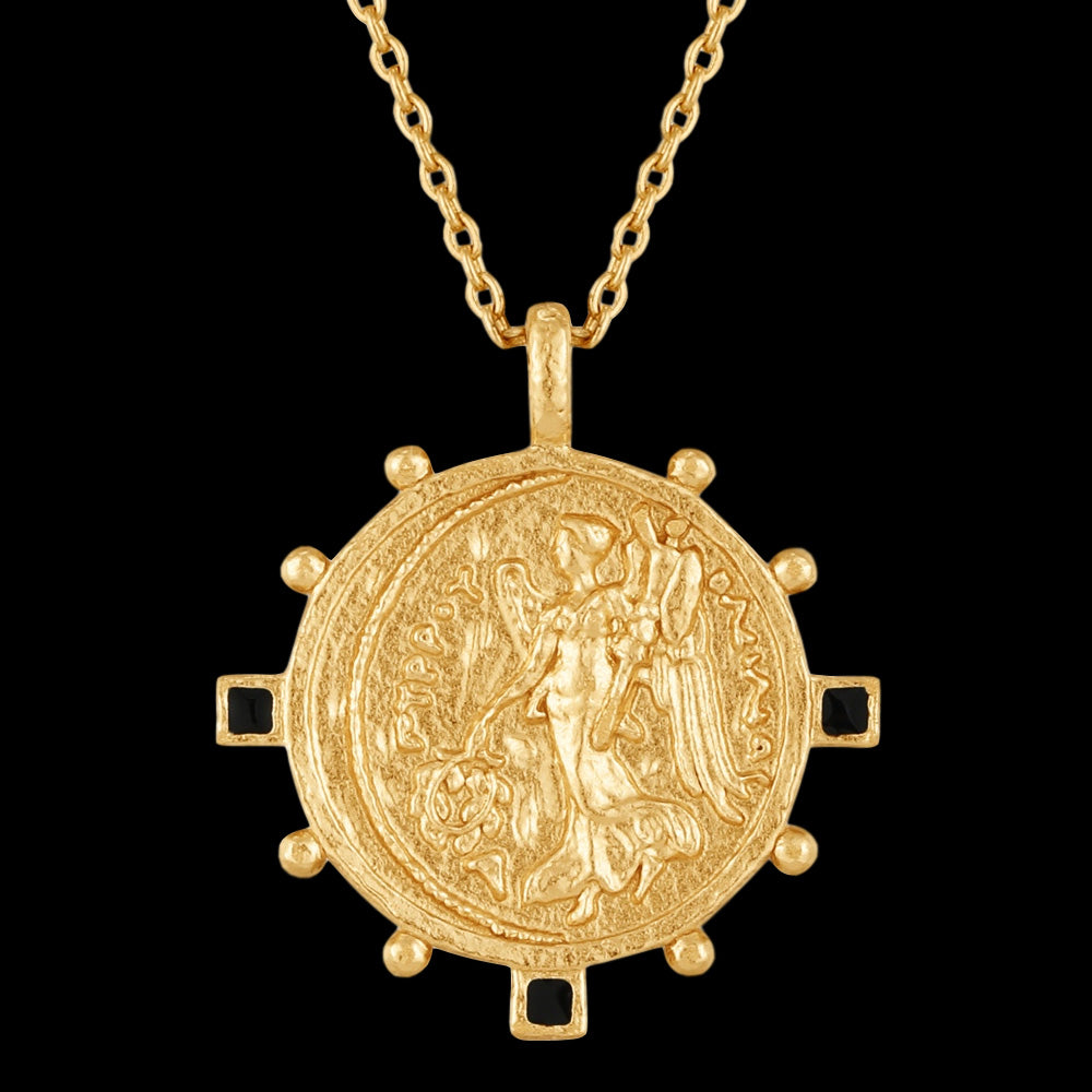 ANIA HAIE GOLD DIGGER VICTORY GODDESS 48-53CM NECKLACE - CLOSE-UP