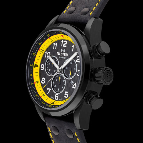 TW STEEL CORONEL WTCR THE SNOWMAN 50 SPECIAL EDITION SWISS VOLANTE WATCH SVS301 - SIDE VIEW
