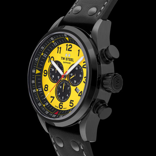 TW STEEL CORONEL WTCR THE SNOWMAN 50 LIMITED EDITION SWISS VOLANTE WATCH SVS302 - SIDE VIEW