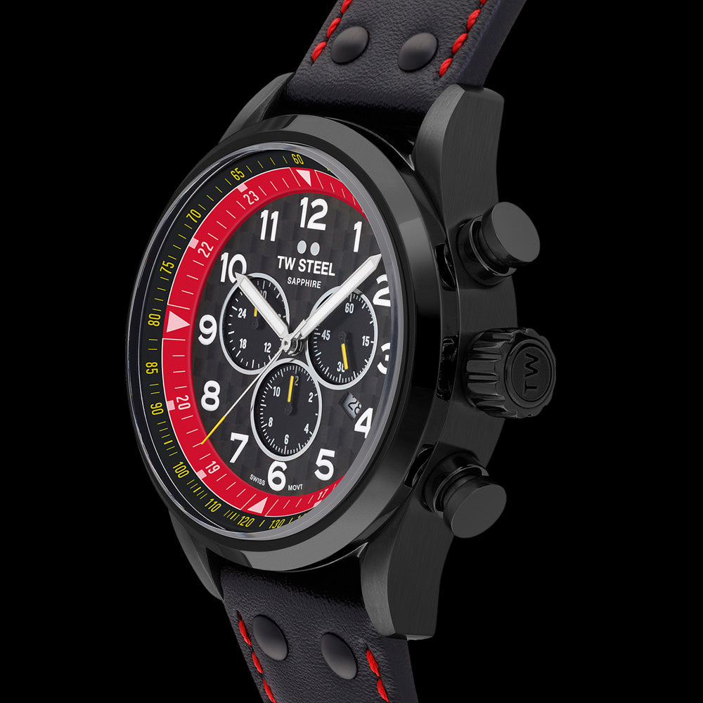 TW STEEL TOM CORONEL RACING TCR SPECIAL EDITION SWISS VOLANTE WATCH SVS303 - SIDE VIEW