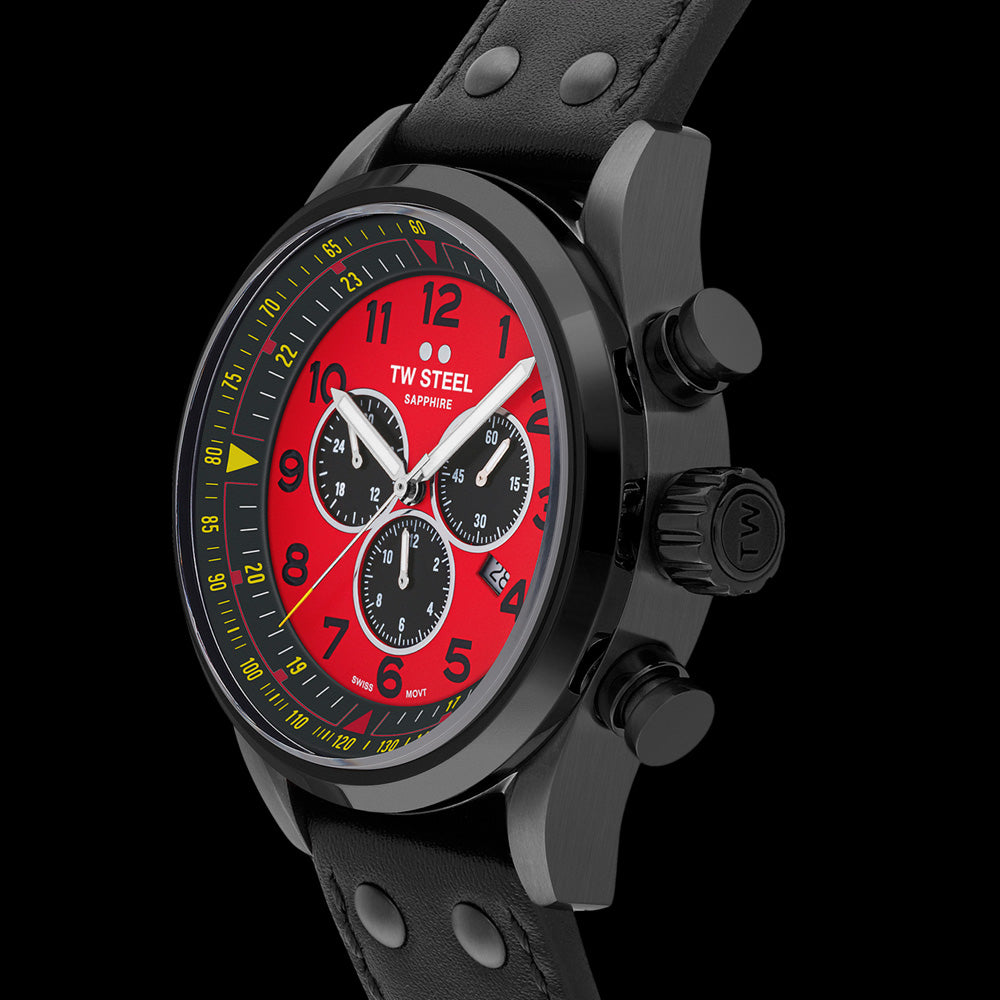 TW STEEL TOM CORONEL RACING TCR LIMITED EDITION SWISS VOLANTE WATCH SVS304 - SIDE VIEW