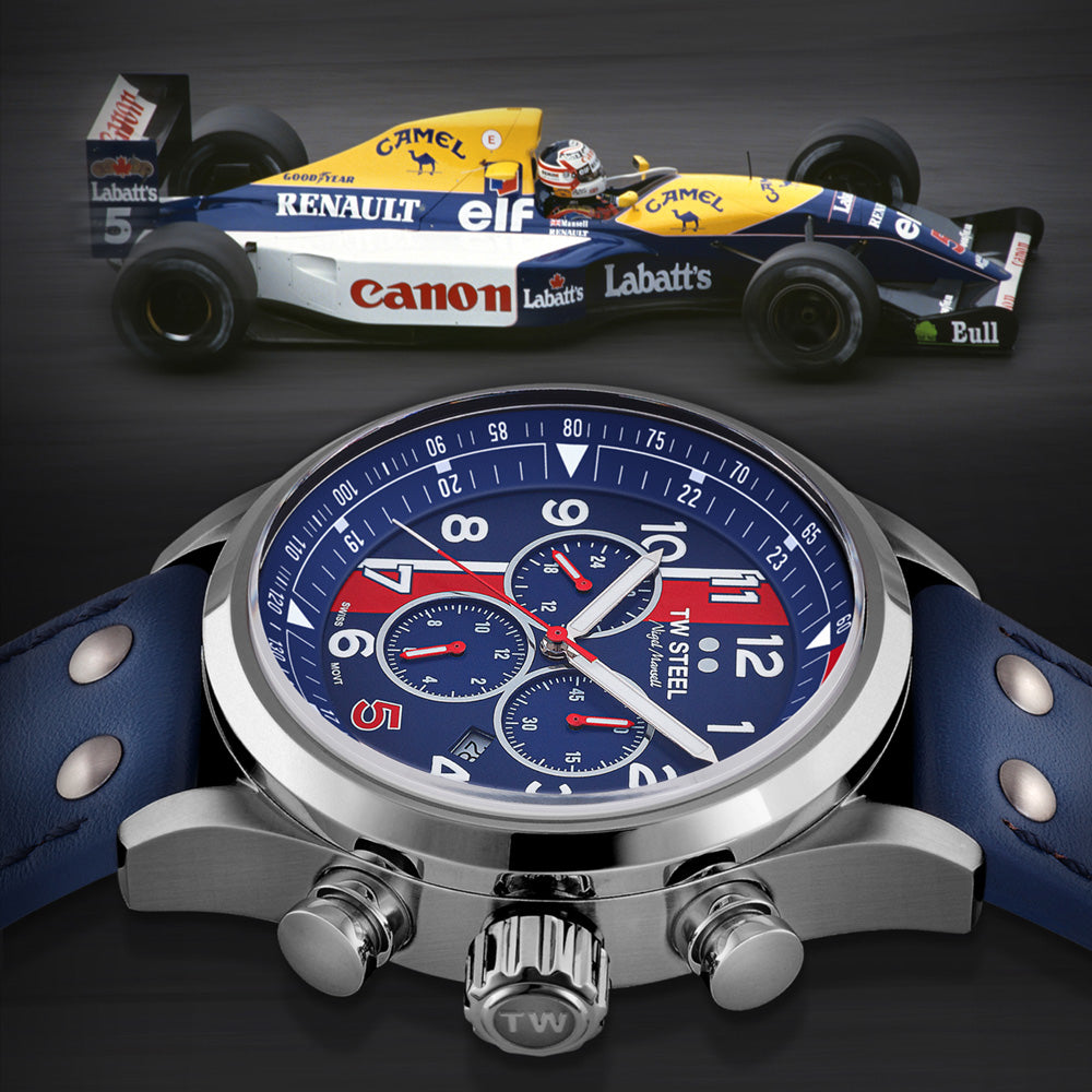 TW STEEL 1992 RED 5 NIGEL MANSELL FORMULA ONE LIMITED EDITION SWISS VOLANTE WATCH SVS307 - BEAUTY VIEW 1