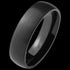 TITANIUM MEN'S 6MM BLACK IP MATT FINISH RING