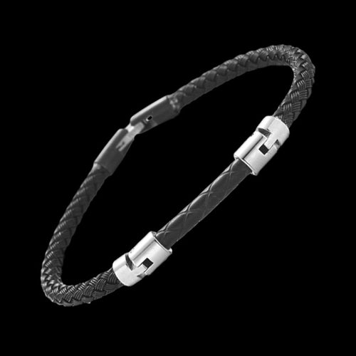 MAXIMAN CONDUIT BLACK MEN'S CABLE BRACELET