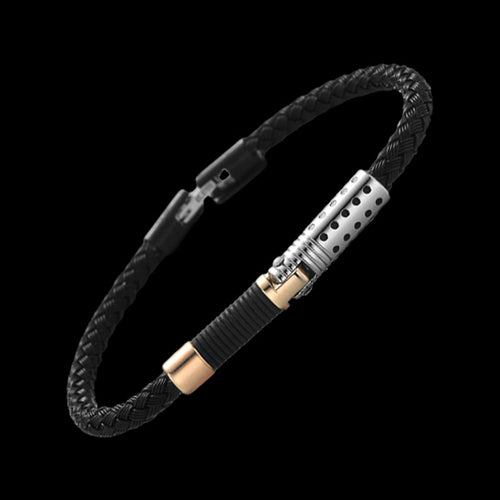 MAXIMAN PYLON BLACK MEN'S CABLE BRACELET