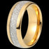 MAXIMAN GLACIER GOLD 8MM MEN'S TUNGSTEN CARBIDE RING