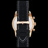 JAG MEN'S CHRIS ROSE GOLD BLACK LEATHER WATCH - BACK VIEW