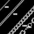 STAINLESS STEEL MEN'S CURB CHAIN 58CM NECKLACE | 10MM | 6MM | 4MM