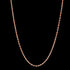 LUXXURY 2.5MM STERLING SILVER ROSE GOLD PLATE DIAMOND CUT ANCHOR CHAIN NECKLACE