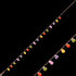 LUXXURY STERLING SILVER ROSE GOLD RAINBOW CZ DROPLET ANKLET