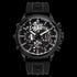 POLICE MEN'S LUANG BLACK SILICONE WATCH