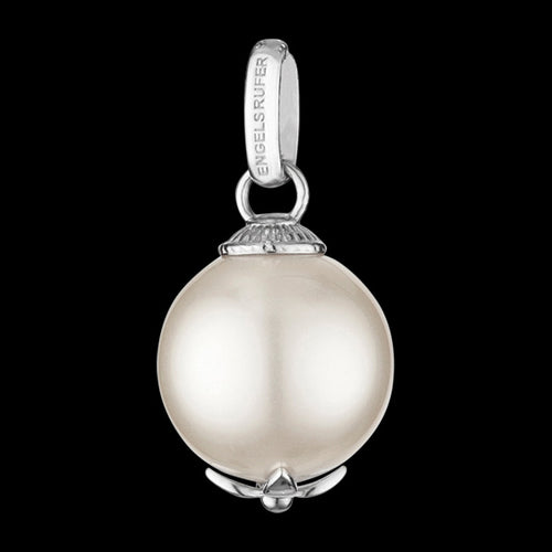 ENGELSRUFER SILVER PEARL FLOWER LARGE PENDANT