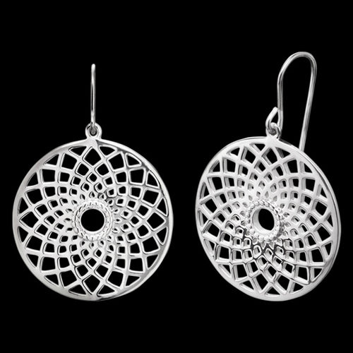 ENGELSRUFER SILVER DREAMCATCHER DROP EARRINGS