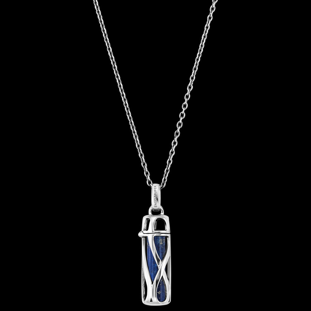 ENGELSRUFER SILVER LAPIS LAZULI POWER STONE SMALL NECKLACE