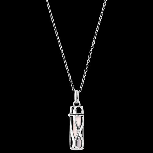 ENGELSRUFER SILVER ROSE QUARTZ POWER STONE SMALL NECKLACE