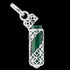 ENGELSRUFER SILVER MALACHITE POWER STONE MEDIUM NECKLACE - OPEN VIEW