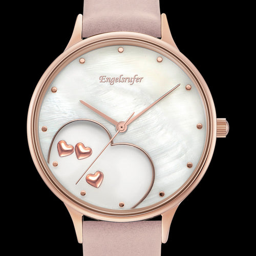 ENGELSRUFER HAPPY HEARTS ROSE GOLD WATCH - CLOSE-UP