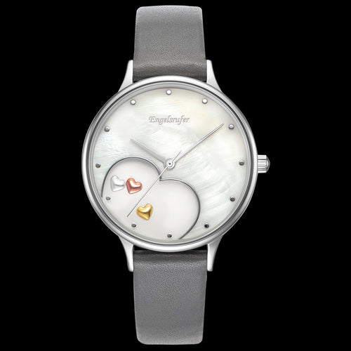 ENGELSRUFER HAPPY HEARTS SILVER GREY WATCH