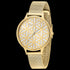 ENGELSRUFER FLOWER OF LIFE GOLD MESH WATCH - ANGLE VIEW
