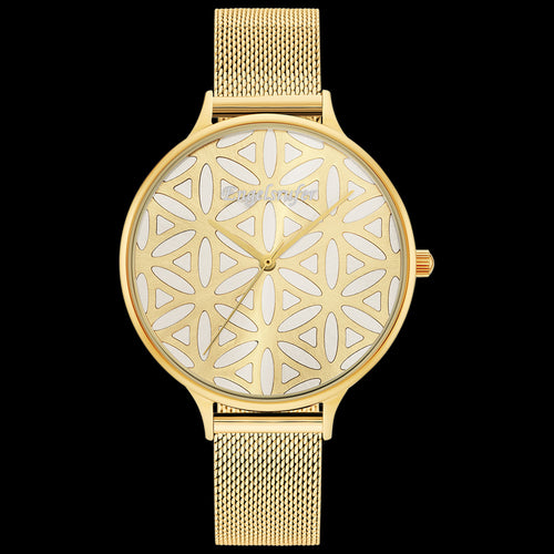 ENGELSRUFER FLOWER OF LIFE GOLD MESH WATCH