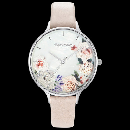 ENGELSRUFER ROMANTIC FLOWERS SILVER WATCH