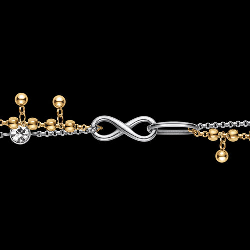 ENGELSRUFER STEEL BOHO INFINITY BRACELET - CHARM CLOSE-UP