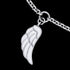 ENGELSRUFER STEEL WHITE ENAMEL ANGEL WING ANKLET - CLOSE-UP