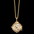 ENGELSRUFER GOLD WHITE SOUNDBALL EXTRA SMALL NECKLACE - CLOSE-UP