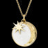 ENGELSRUFER GOLD SUN, MOON & STAR ENAMEL NECKLACE - CLOSE-UP