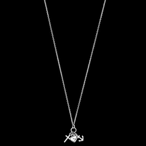 HERZENGEL CHILDREN'S SILVER FAITH, LOVE HOPE NECKLACE - FULL VIEW