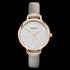 SEKONDA LADIES ROSE GOLD GLITTER DIAL TAUPE LEATHER WATCH