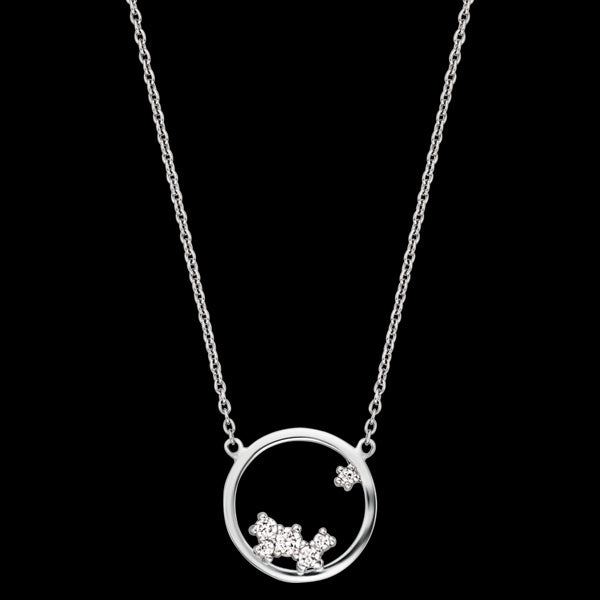 ENGELSRUFER SILVER COSMO CIRCLE CZ NECKLACE