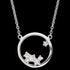ENGELSRUFER SILVER COSMO CIRCLE CZ NECKLACE - CLOSE-UP