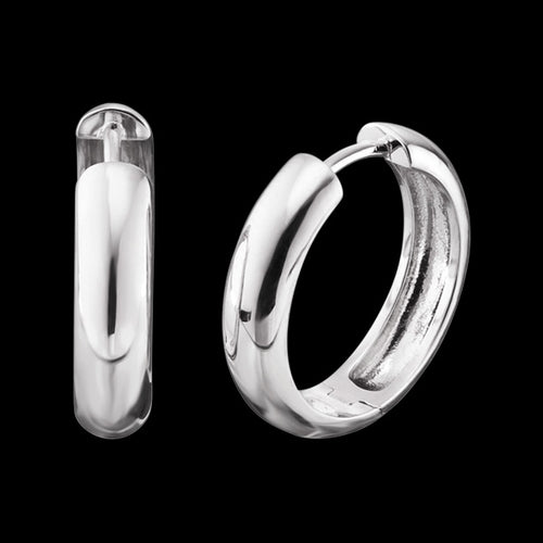 ENGELSRUFER SILVER NINA 21MM HOOP EARRINGS