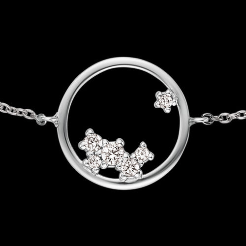 ENGELSRUFER SILVER COSMO CIRCLE CZ BRACELET - CLOSE-UP