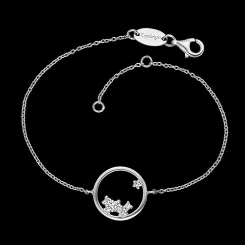 ENGELSRUFER SILVER COSMO CIRCLE CZ BRACELET