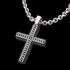 SAVE BRAVE MEN'S BJORN STAINLESS STEEL CROSS NECKLACE