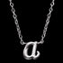 ENGELSRUFER SILVER LETTER A INITIAL CZ NECKLACE - CLOSE-UP