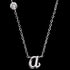 ENGELSRUFER SILVER LETTER A INITIAL CZ NECKLACE