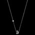 ENGELSRUFER SILVER LETTER B INITIAL CZ NECKLACE - FULL VIEW