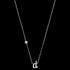 ENGELSRUFER SILVER LETTER D INITIAL CZ NECKLACE - FULL VIEW