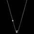 ENGELSRUFER SILVER LETTER E INITIAL CZ NECKLACE - FULL VIEW