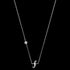 ENGELSRUFER SILVER LETTER F INITIAL CZ NECKLACE - FULL VIEW