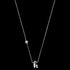 ENGELSRUFER SILVER LETTER H INITIAL CZ NECKLACE - FULL VIEW