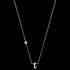 ENGELSRUFER SILVER LETTER T INITIAL CZ NECKLACE - FULL VIEW